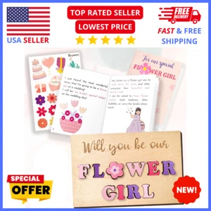 Flower Girl Proposal Book – Personalized Wedding Keepsake & Memory Album Gift - Picture 1 of 1