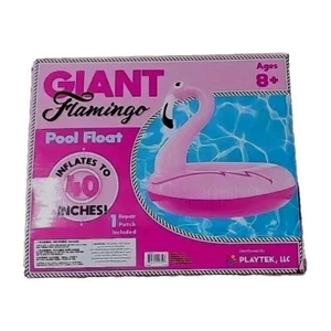 Giant Pink Flamingo 40” Pool Float W Repair Patch Included New in Box - Picture 1 of 9