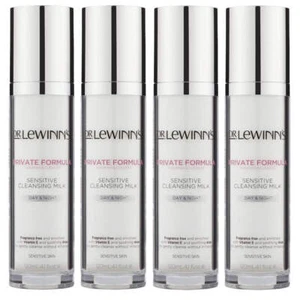 4x Dr. Lewinn's Day and Night Sensitive Cleansing Milk 120ml - Picture 1 of 3