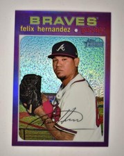 2020 Heritage High Number Chrome Hot Box Purple #THC-518 Felix Hernandez