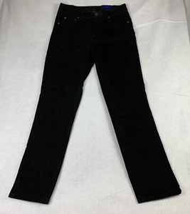 Basic Editions Corduroy Style Pants Ladies Size 6 Black 5 Pocket Design NWT - Picture 1 of 10