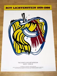 Roy Lichtenstein Exhibition Poster "Apple" 1981 Pop Art Original Poster Mint - Picture 1 of 4