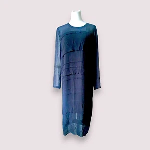 Schwarzes langes Kleid Lagenlook Designer Maxikleid, Sonia Rykiel, Gr 40, neu - Bild 1 von 12