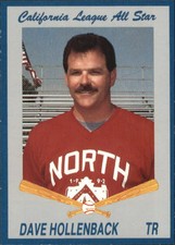 1992 California League All-Stars Cal League Cards #23 Dave Hollenback