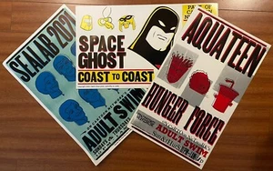 2001 Adult Swim Screen Print Sealab 2021 / Aqua Teen Promo Poster - Picture 1 of 9