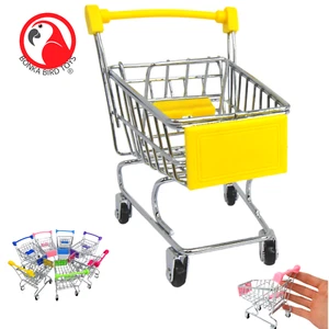 Mini carrito de compras Bonka Bird Toys 2297 supermercado carro de mano cesta pájaro juguete mascota - Imagen 1 de 18
