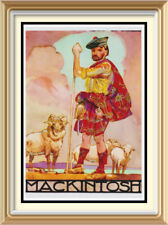 Scottish Clan Art MACKINTOSH Tartan Dress Highlands Inverness 8x10 Print