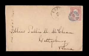 MOMEN: US STAMPS #65 MASSONIC (FR-M5 9) USATO IN COPERTINA EX WADE SAADI LOTTO #93995 - Foto 1 di 2
