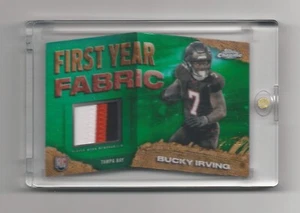 2024 Topps Chrome Bucky Irving RC First Year Fabric 3 Color Patch #d 21/99 - Picture 1 of 2