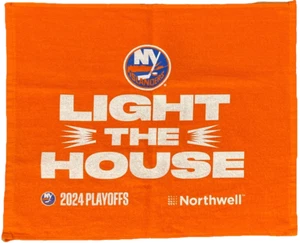 NEW YORK ISLANDERS Orange NHL Playoff Hockey RALLY TOWEL, SGA, 18” x 14”, NEW - Picture 1 of 4