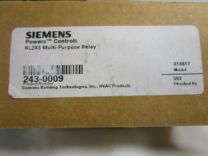 NEW SIEMENS 243-0009 RELAY 