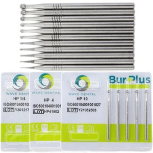WAVE Dental Carburo Burs Laboratorio Redondo Nariz Recta Cirugía Oral HP 2 3 4 6 8 10 - Imagen 1 de 95