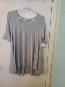 Altar'd State Damen Boho Bluse Top grau Tunika Größe Small Viskose Elasthan Mischung - Bild 1 von 7