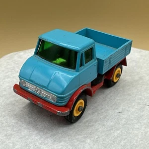 Loose 1960s Lesney Matchbox Series No 49 TEAL UNIMOG free shipping - Picture 1 of 6