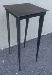 Jon Sarriugarte Modern Industrial Steel Metal End Table Form And Reform CA 1994 - Picture 1 of 10