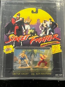 Graded Capcom Street Fighter 1994 Hasbro metal figure Sagat Vs Masters Prototype - Picture 1 of 14