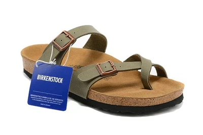 NEW Birkenstock Mayari Birko-Flor Sandals Regular EU Shoe Size Green AUS STOCK - image 1 of 4