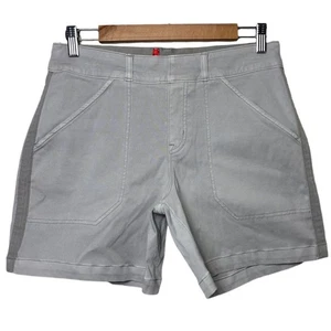 Spanx Stretch Twill Shorts Women's size Medium Gray #20358R 6" inseam - Picture 1 of 15