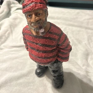 Vintage Resin Pirate 9.5" Figure w Pipe Statue Maritime Sailor - Picture 1 of 17