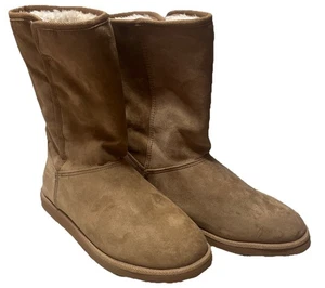 OLD NAVY Womens Brown Faux Suede Boots Size 8 New With Tags - Picture 1 of 5