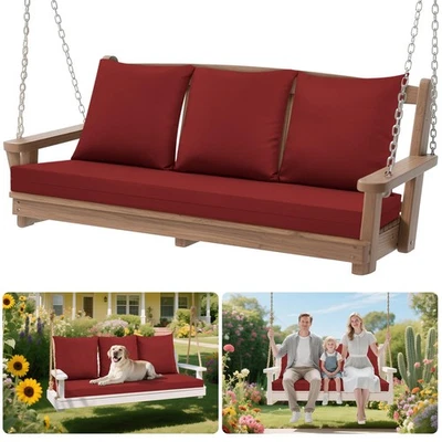 Juego de 4 Cojines Columpios Porche con Almohadas | 60" x 20" y 19.7" x 19.7" | 3.15... Foto 1 de 4