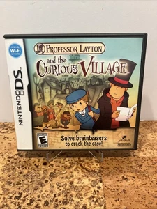 Professor Layton and the Curious Village (Nintendo DS, 2007) con manual, probado - Imagen 1 de 9