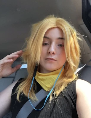 Длинный светлый косплей аниме парик - Изображение 1 из 3