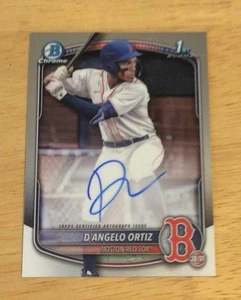 2025 Bowman Chrome Prospect Autographs D'Angelo Ortiz #CPA-DO - 1st Bowman - Picture 1 of 2