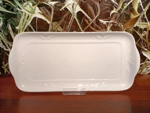 VILLEROY & BOCH Bone China FIORI Weiß - edle Königskuchenplatte 33cm - Bild 1 von 4