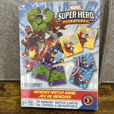 MARVEL Super Hero Adventures Memory Match Game 72 Cards Kids Educational - Image 1 of 4