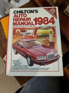 Chilton's Auto Repair Manual 1984 American Cars from 1977-1984 Huge Hardcover - Picture 1 of 16