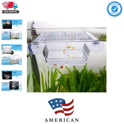 Caja de cría de peces, caja de aislamiento de peces de acrílico con ventosas, acc... Foto 1 de 4