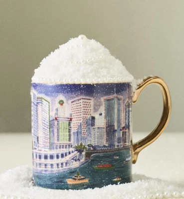 Anthropologie~Holiday In The City~CHICAGO~MUG~2025~NIB~SOLD OUT~🎄🏙️ - Image 1 of 4