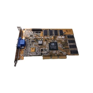 VINTAGE ASUS TNT2-VANTA NVIDIA RIVA TNT2 16M AGP VIDEO CARD NO FAN MXB112 - Picture 1 of 5