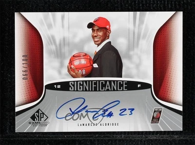 2006-07 SP Game Used Edition SIGnificance /100 LaMarcus Aldridge Rookie Auto RC - Image 1 of 2