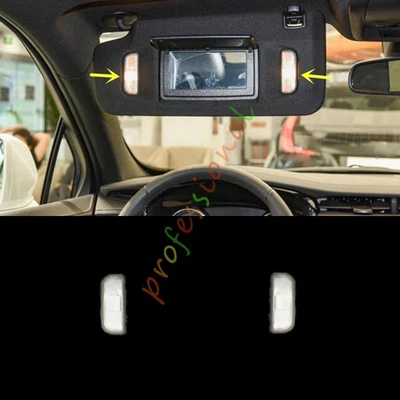 Para Cadillac XT5 XT4 CTS CT6 SRX Negro Parasol Bombilla Lente Tapa Ambos Lados Foto 1 de 4