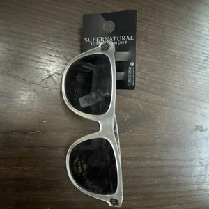 NWT Hot Topic Supernatural Join The Hunt Anti-Possession Frosted Sunglasses - Picture 1 of 3