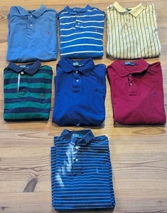 Polo Ralph Lauren Men’s Classic Fit Cotton Short Sleeve Shirts Sz Large Lot x 7 - Picture 1 of 7