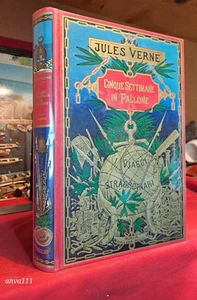 Jules Verne - FÜNF WOCHEN IM BALLON - 80er Jahre / Hetzel Halskette 13 - Bild 1 von 7