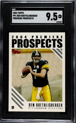 2004 Topps Ben Roethlisberger Premiere Prospects #PP1 SGC 9.5 - Image 1 of 2