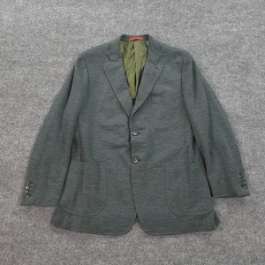 Isaia Blazer Mens 56 US 46 Green Base Cortina 100% Wool Italy Suit Sport Jacket - Picture 1 of 15