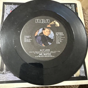 Is It Love/32 by Mr. Mister Vintage Vinyl Record 45 RPM Single 7” w/ Pic Sleeve - Picture 1 of 4