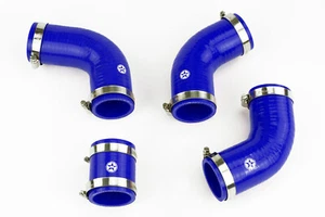 Silicone Intercooler Hoses fit Land Rover Defender 200TDI Stoney Racing Blue - Picture 1 of 4