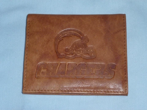 LOS ANGELES (formerly San Diego) CHARGERS  Leather BiFold Wallet   NEW   rfl Cover