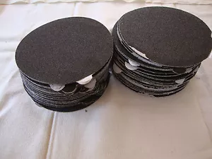 5" Inch 100 Sandpaper Disks 400 Grit Peel and Stick Adhesive Abrasive Sand Paper - Picture 1 of 5