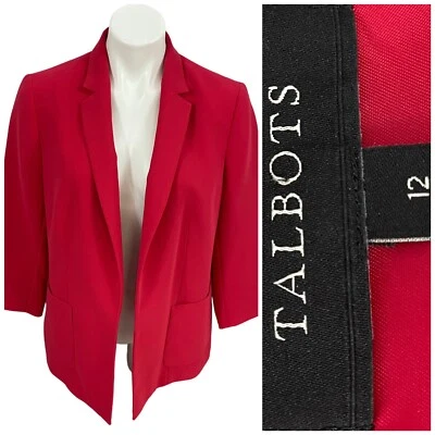 Talbots Blazer женщин 12 оранжевый куртка офис Corpcore работы минималист капсулы - Изображение 1 из 4