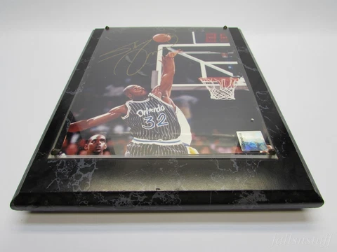 Shaq O'Neal Autograph Signed Plaque Orlando Magic #32 Hilarious Armpit Mishap! Cover