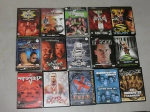 WWE / WWF DVD Lot Bundle RARE Sampler OOP WrestleMania PPV Benoit Divas - Imagen 1 de 92