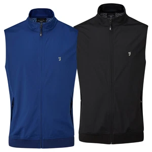 Farah Mens Hebron Wind Resistant Water Repellent Performance Golf Gilet