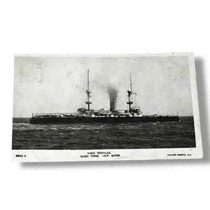 Postal RPPC HMS Repulse Acorazado Naval c1907 A657 - Imagen 1 de 2